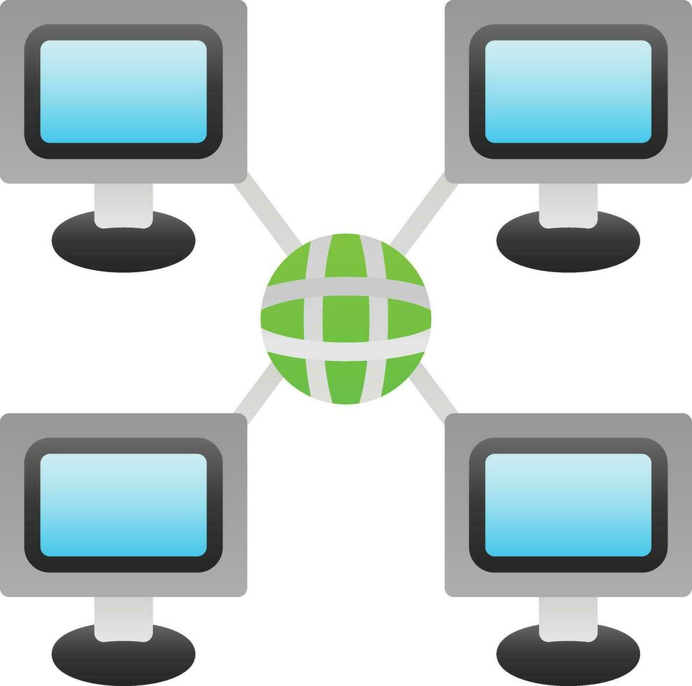 Local network Vector Icon Design