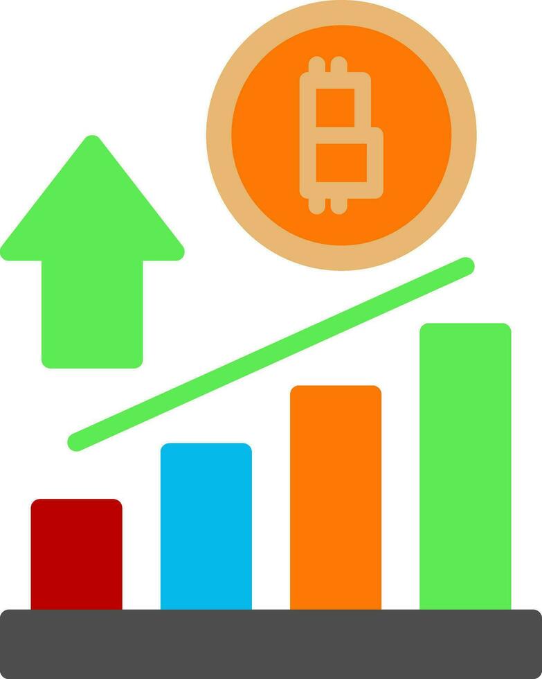 Profit growth Vector Icon Design