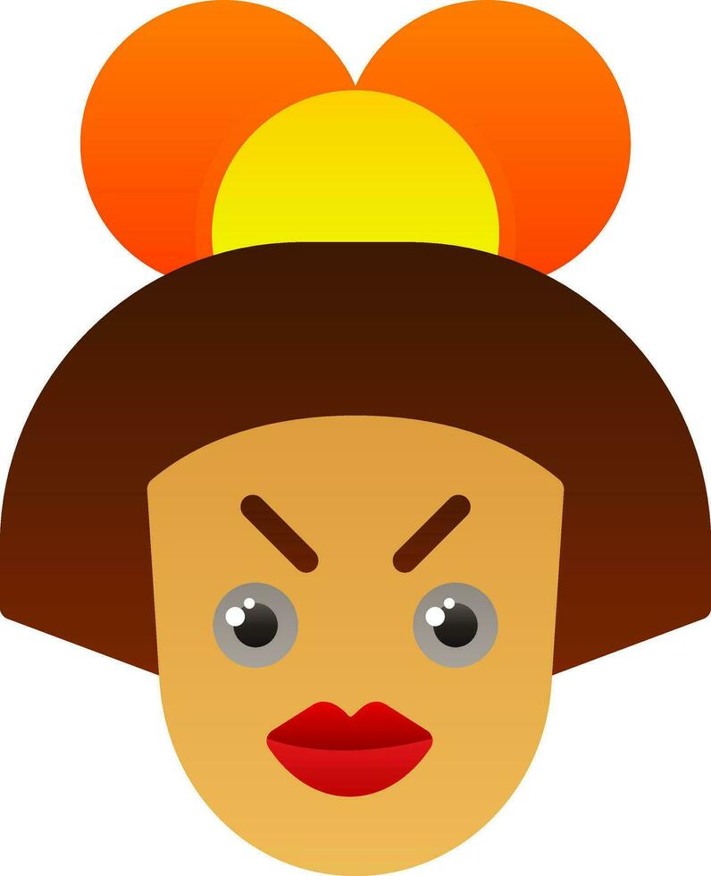 Geisha Vector Icon Design