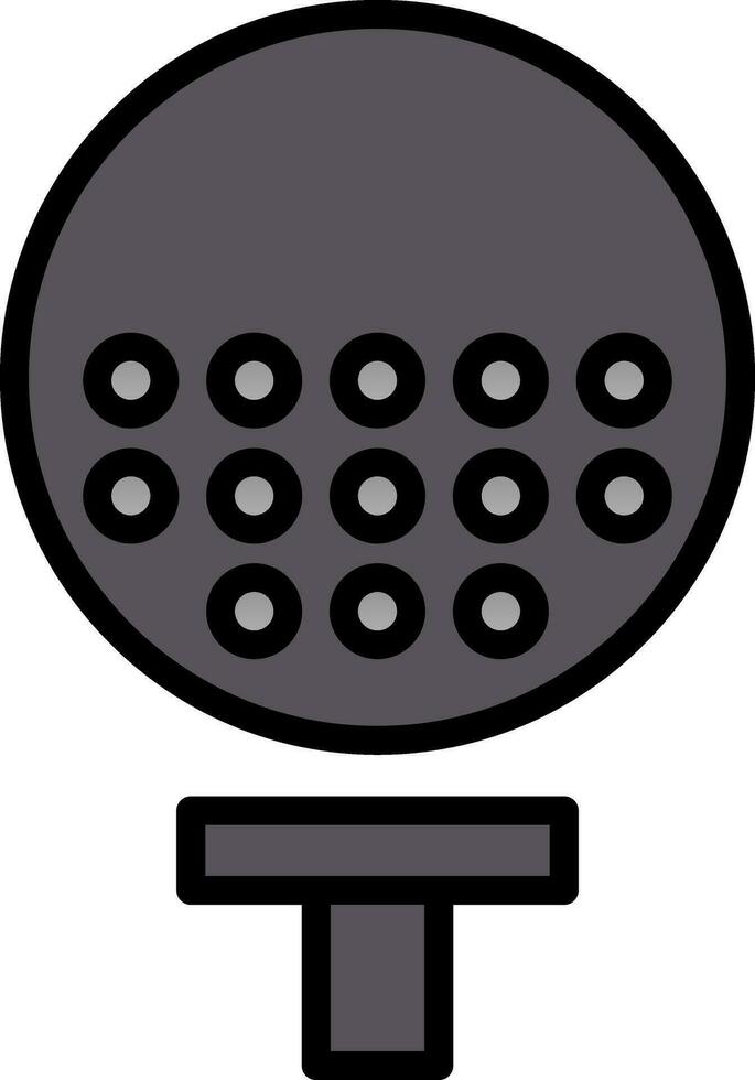 Golfball Vector Icon Design