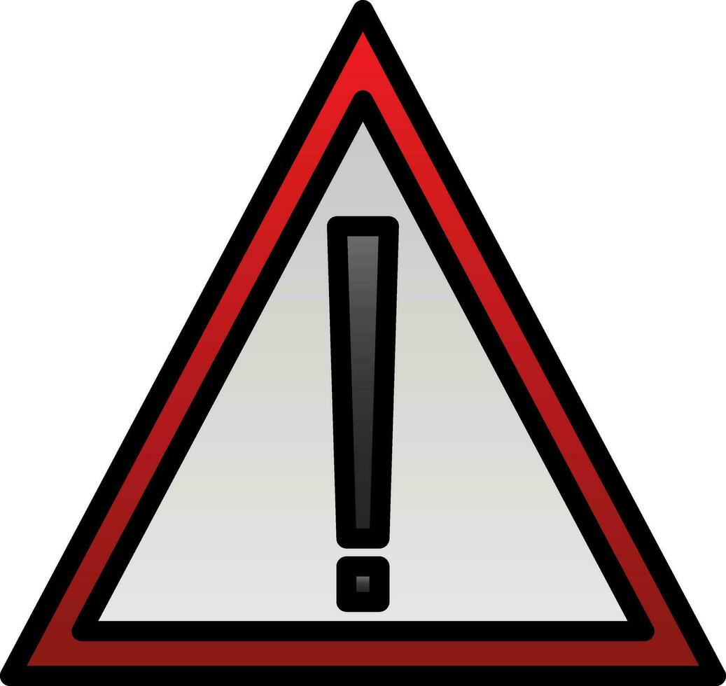 Alert Vector Icon Design