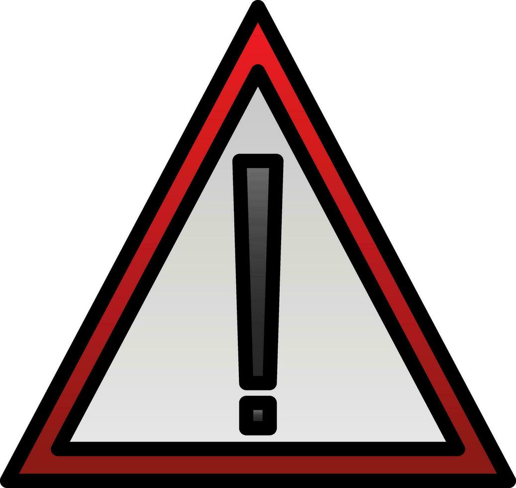 Alert Vector Icon Design