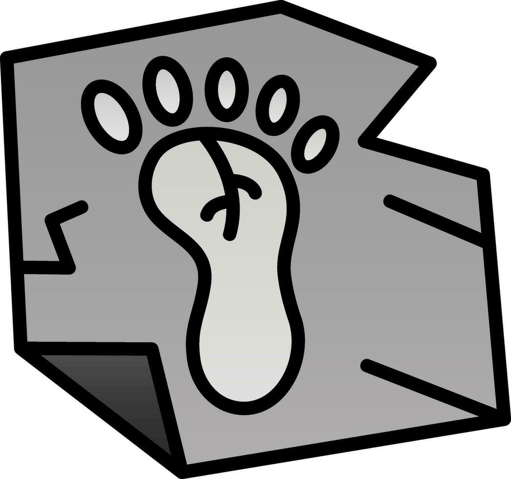 Footprint Vector Icon Design