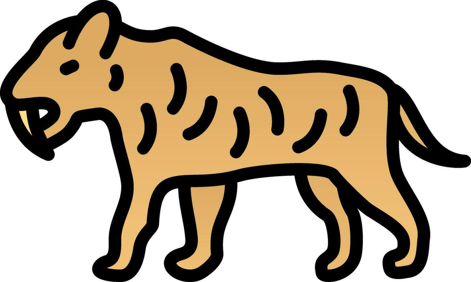 diseño de icono de vector de tigre