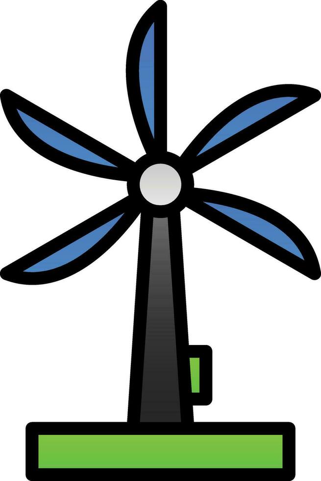 Wind energy Vector Icon Design