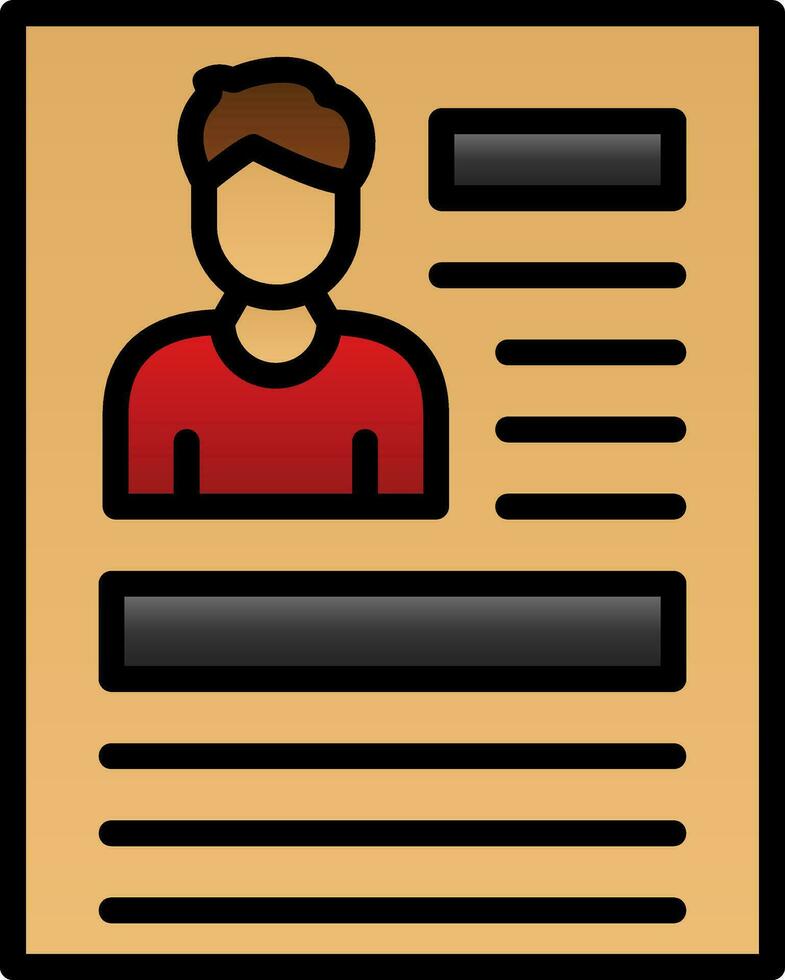 Personal profile Vector Icon Design