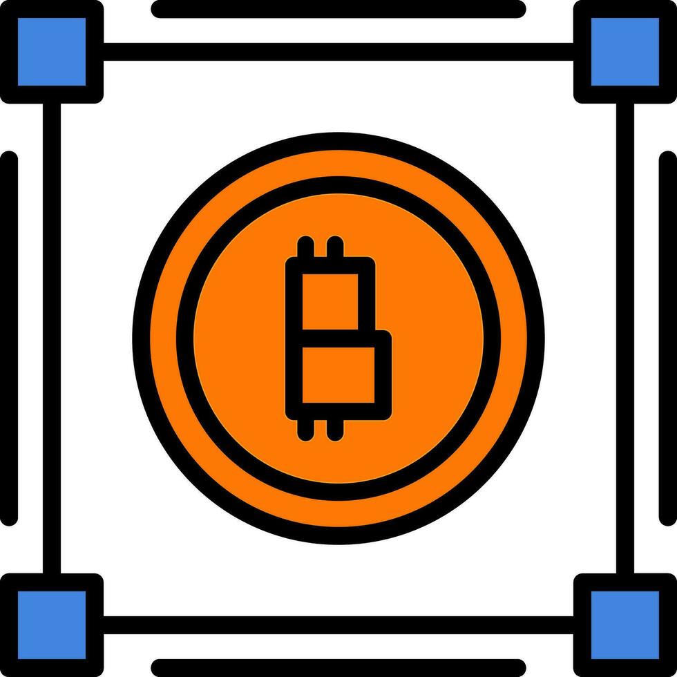 Distributed ledger Vector Icon Design