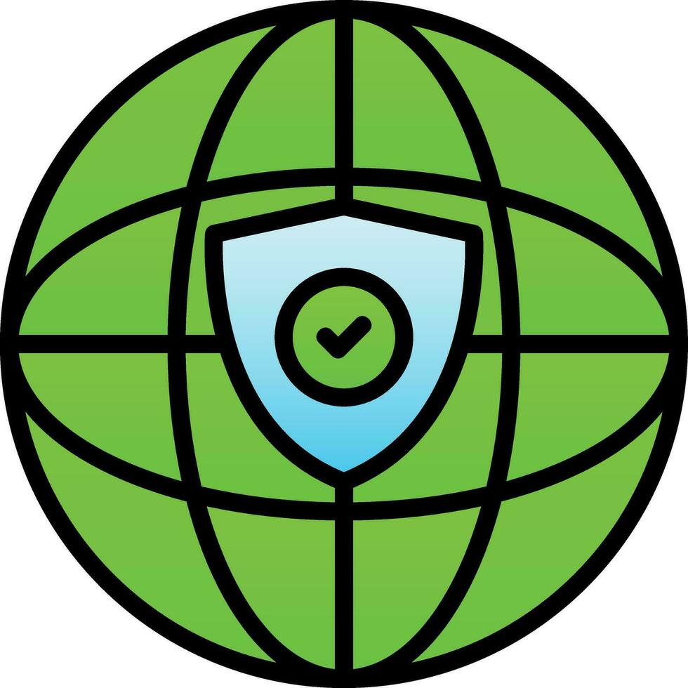 Global protection Vector Icon Design