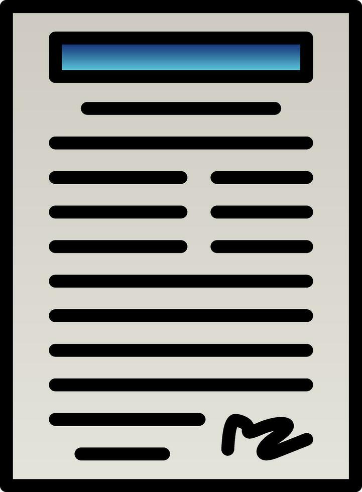 Registered document Vector Icon Design