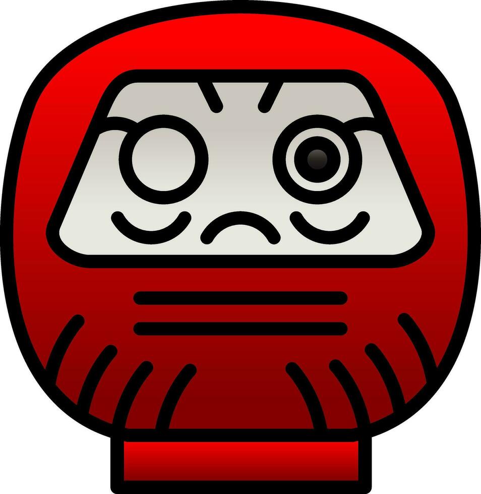 daruma vector icono diseño