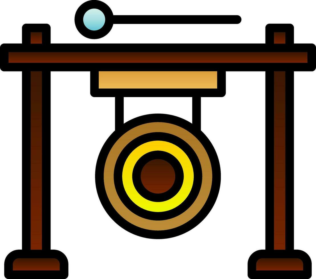 gong vector icono diseño