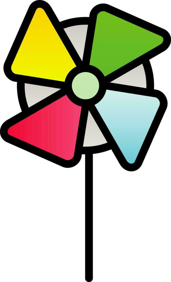 Pinwheel Vector Icon Design