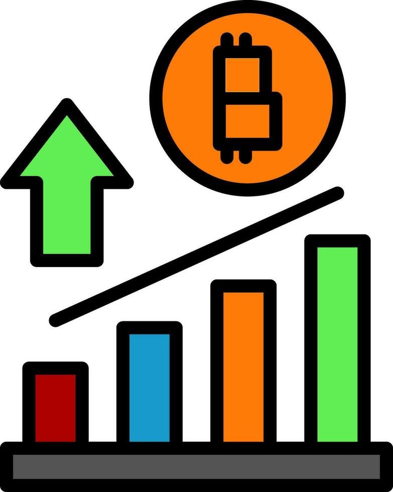 Profit growth Vector Icon Design