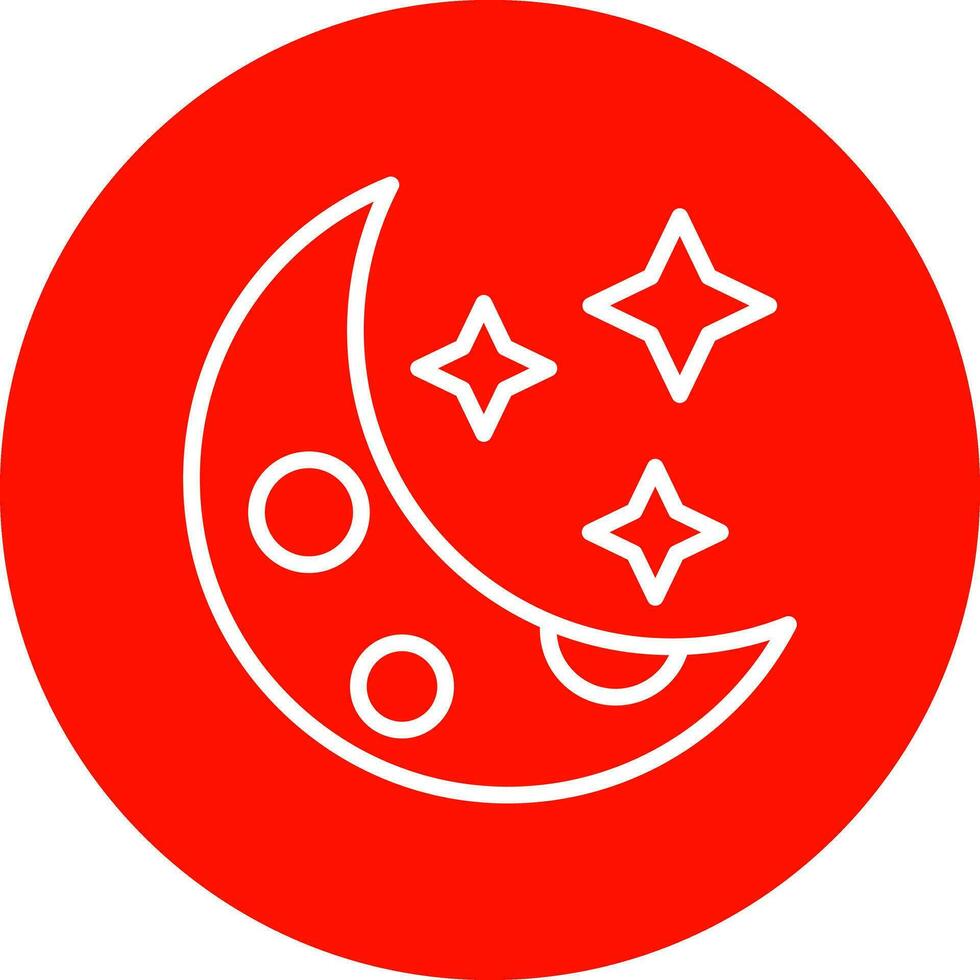 Moon Vector Icon Design