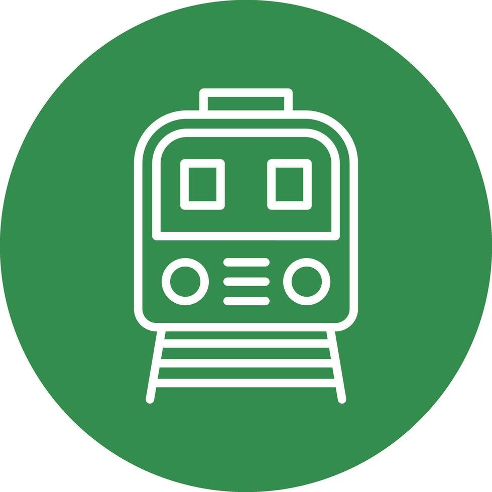 Tram Vector Icon Design