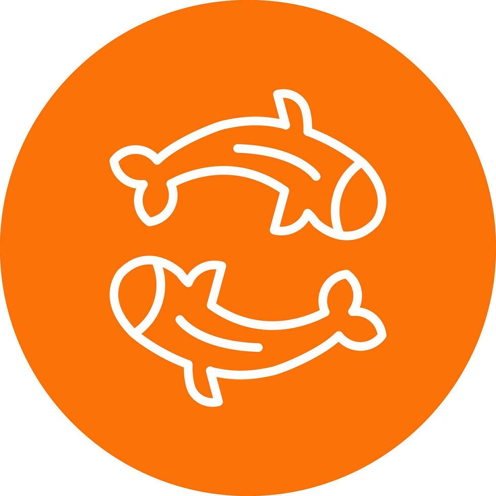 koi pescado vector icono diseño