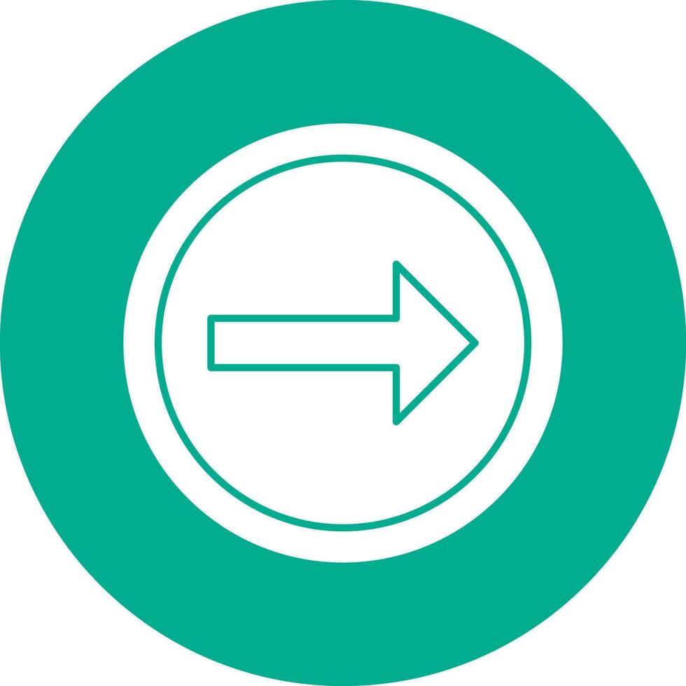 Turn Right Vector Icon Design
