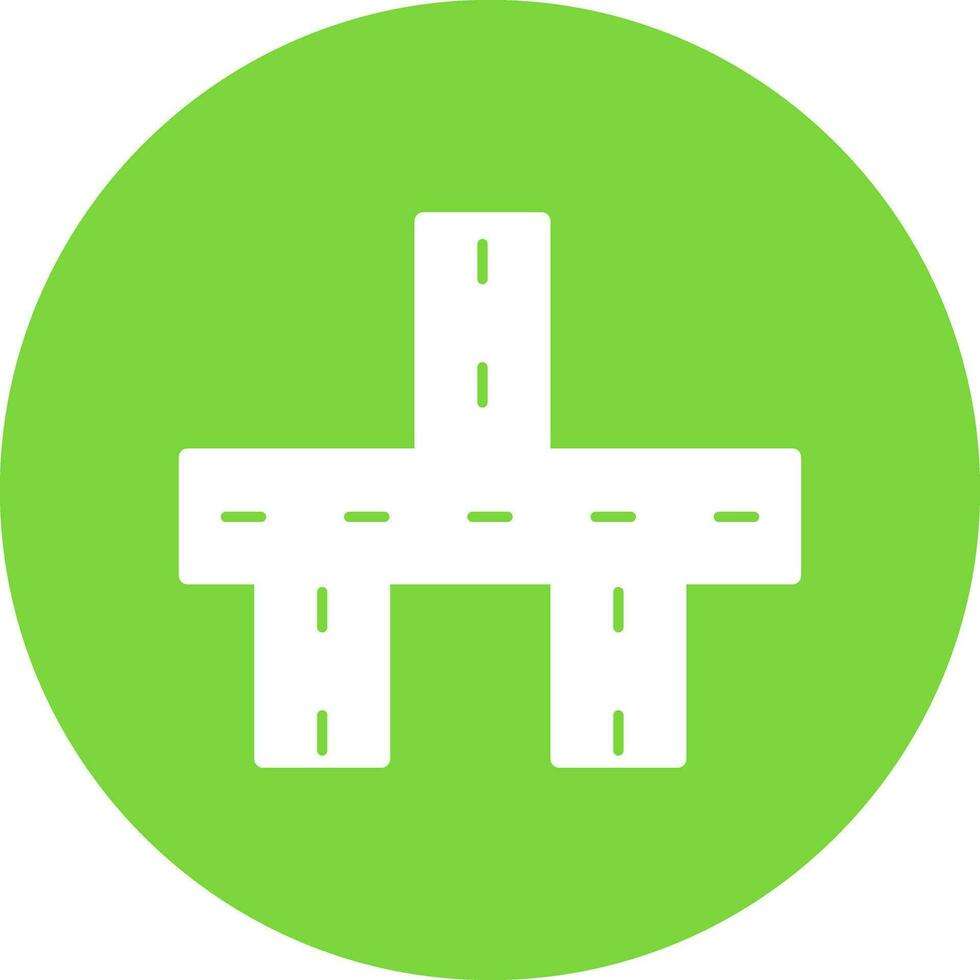 Crossroads Vector Icon Design