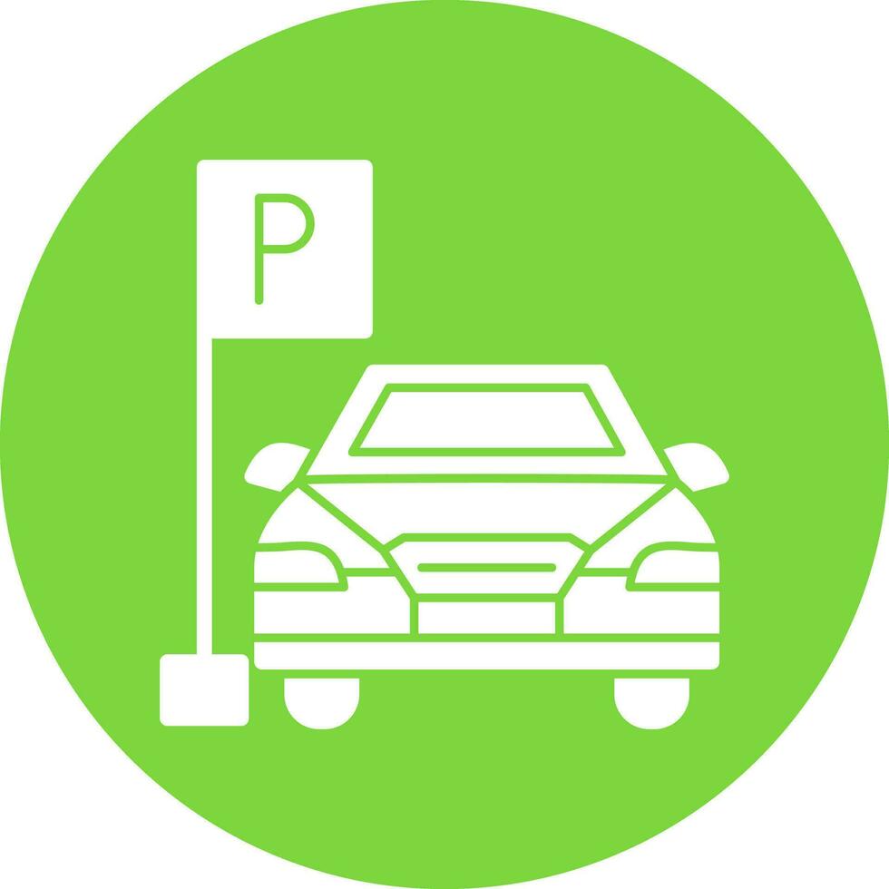 diseño de icono de vector de aparcamiento de coche