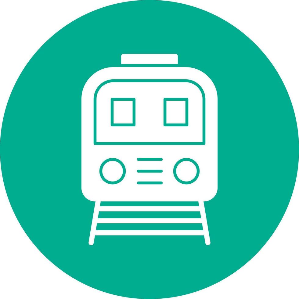 Tram Vector Icon Design