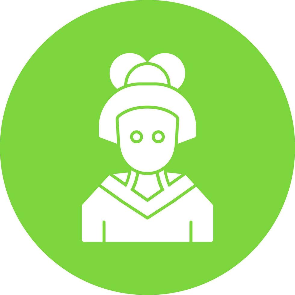 Geisha Vector Icon Design
