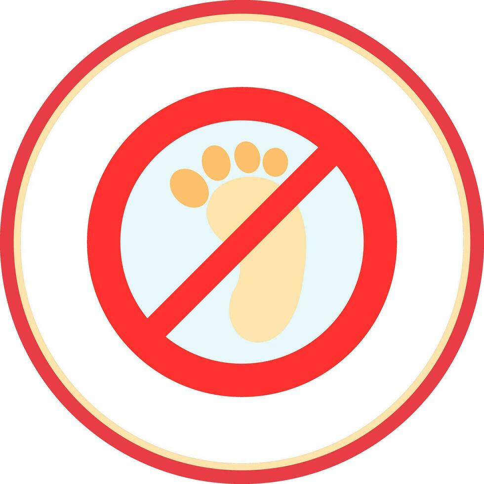 No Entry Vector Icon Design