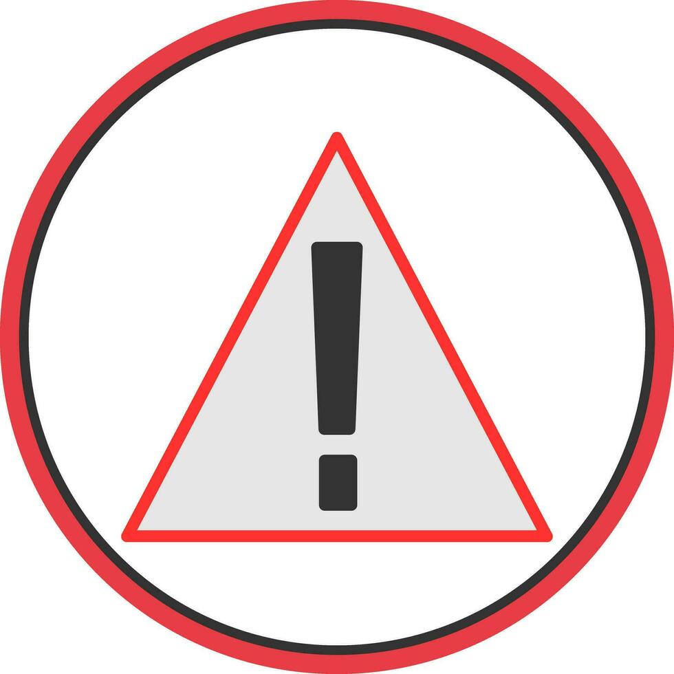 Warning Vector Icon Design