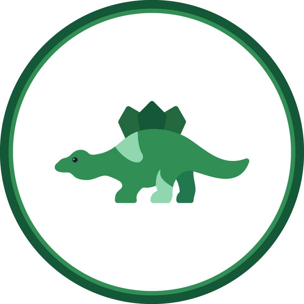Stegosaurus Vector Icon Design