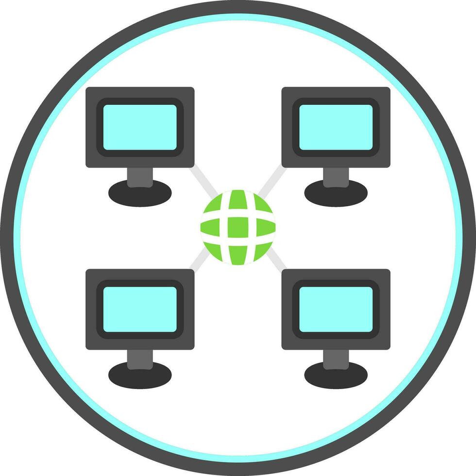 Local network Vector Icon Design