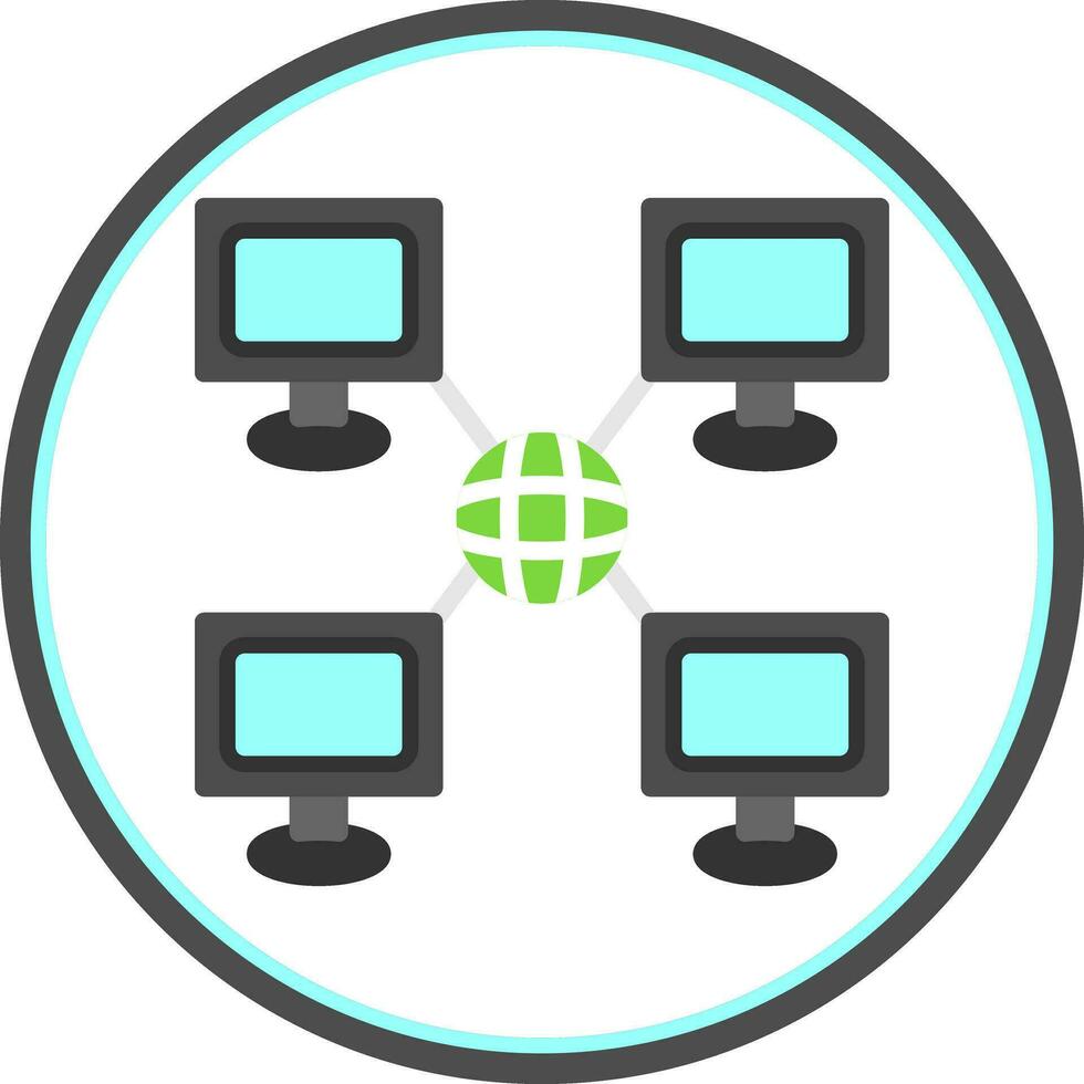 Local network Vector Icon Design