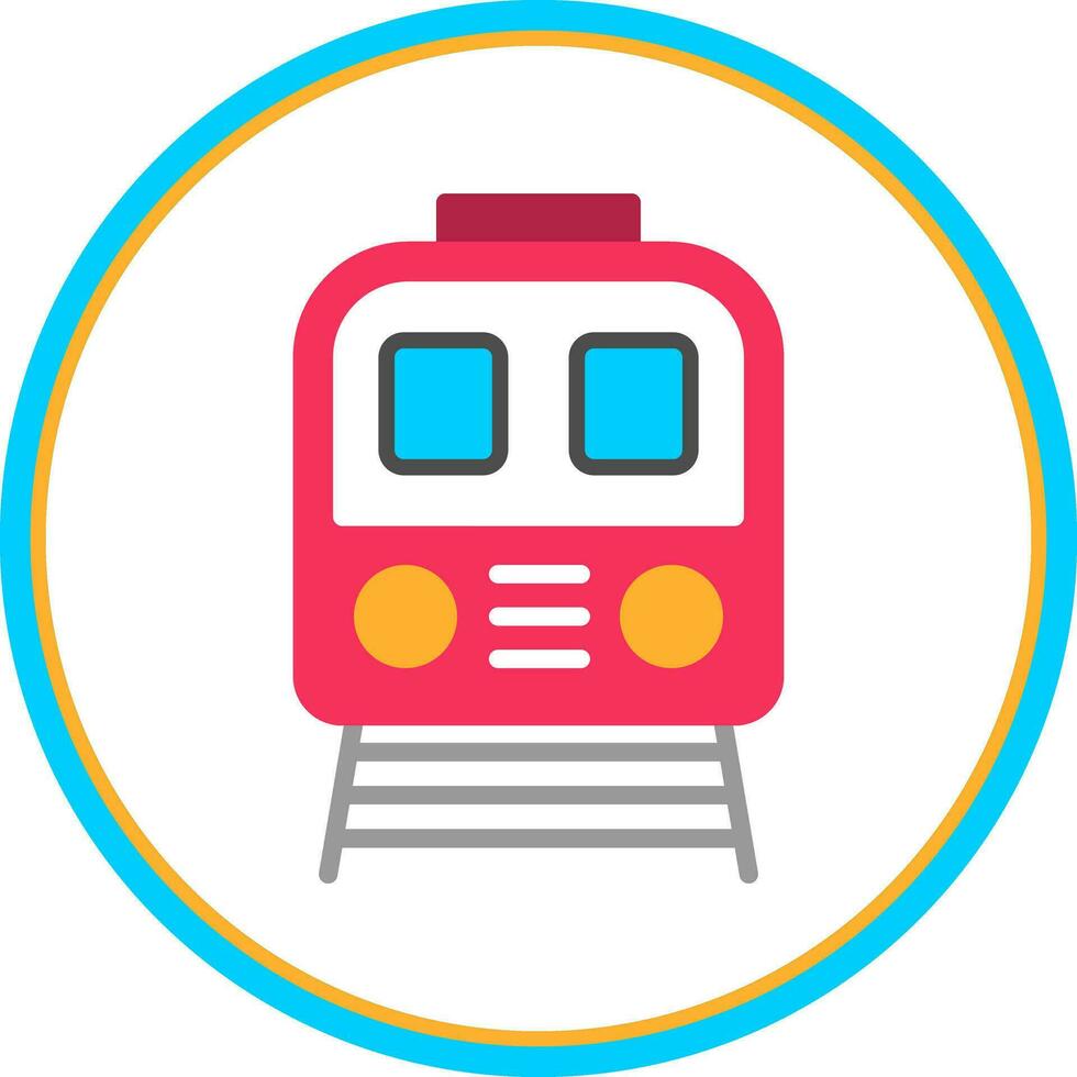 Tram Vector Icon Design