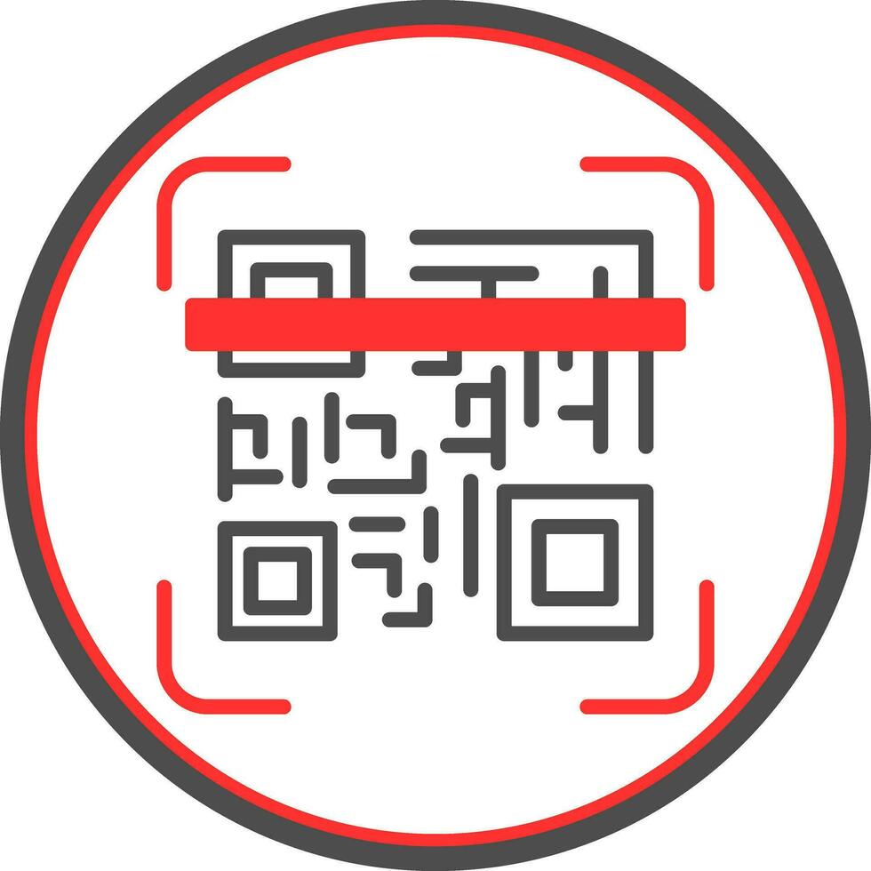 Qr code scan Vector Icon Design