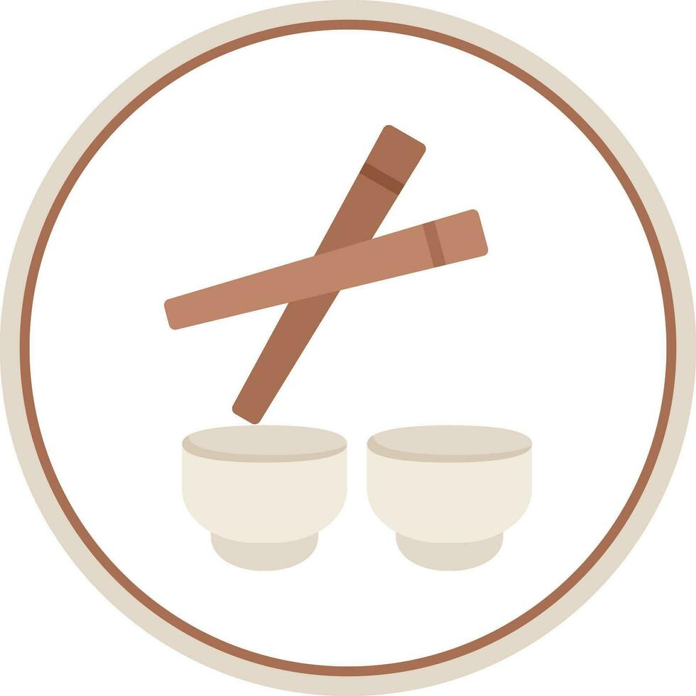 Chopsticks Vector Icon Design