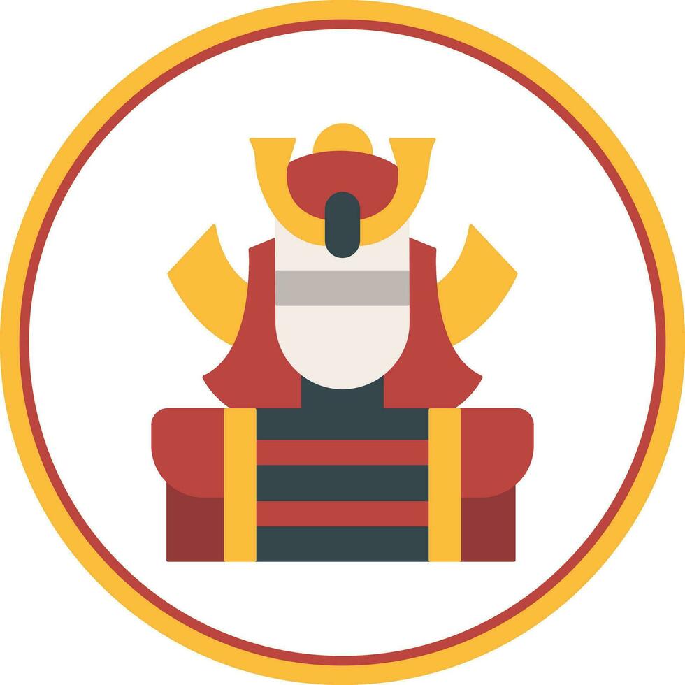 samurai vector icono diseño