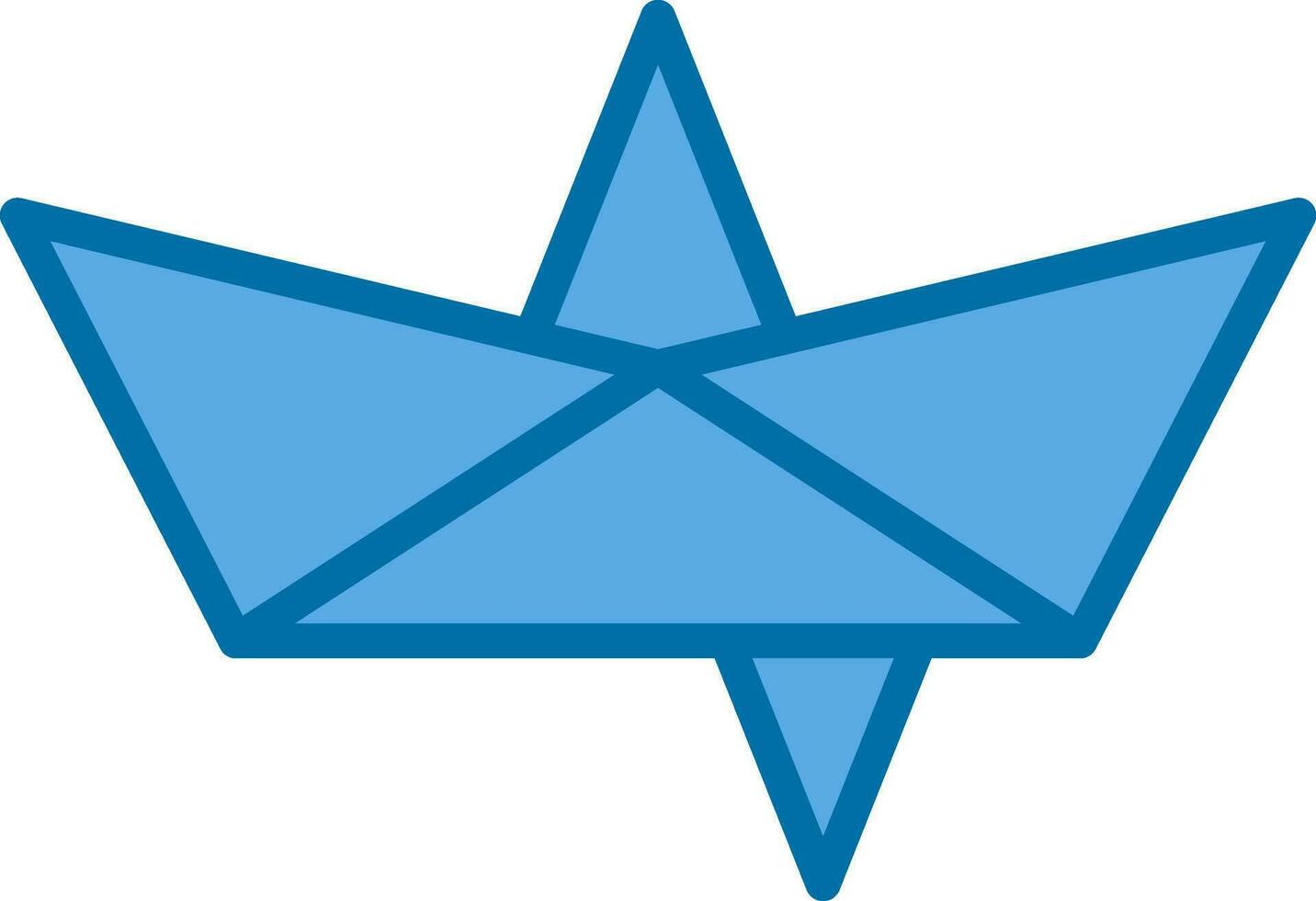 Paper Boat Vector Icon Design