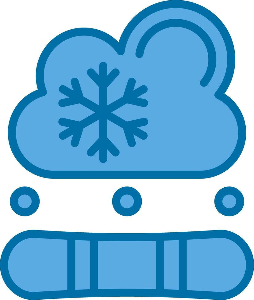 diseño de icono de vector de snowboard