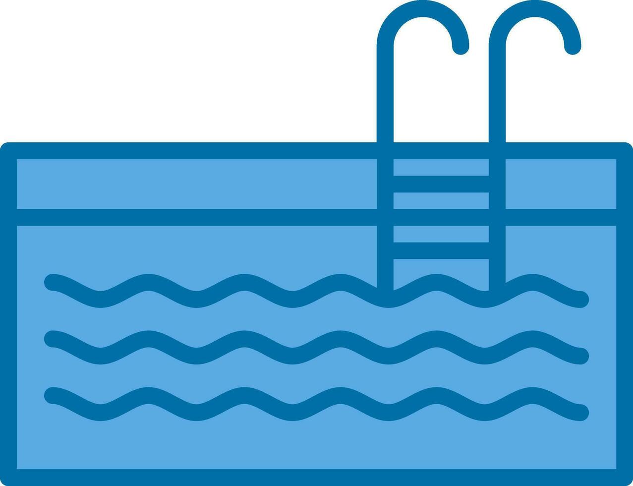 Swimming Pool Vector Icon Design