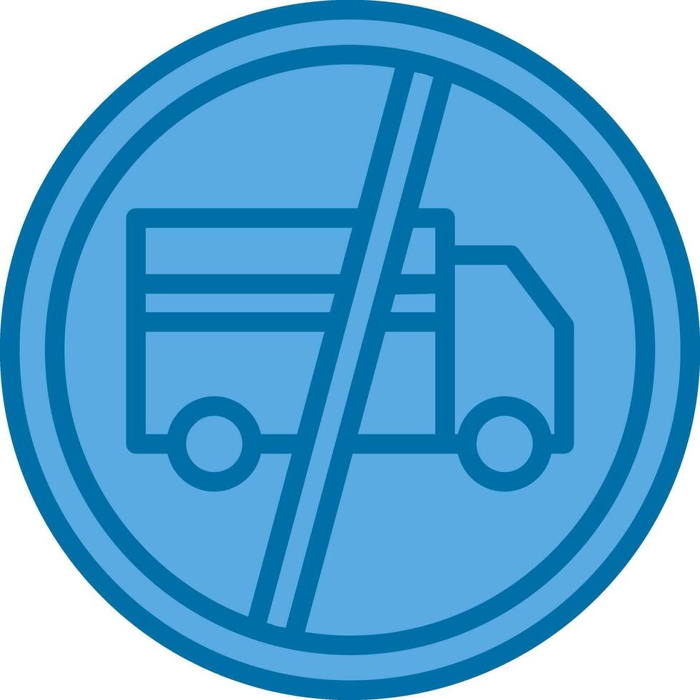 No Trucks Vector Icon Design