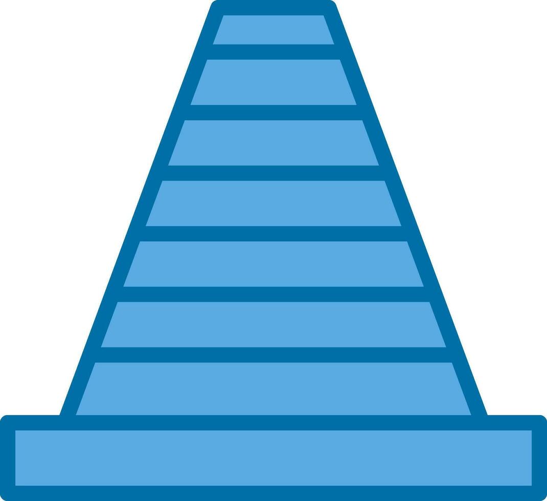Traffic Cone Vector Icon Design