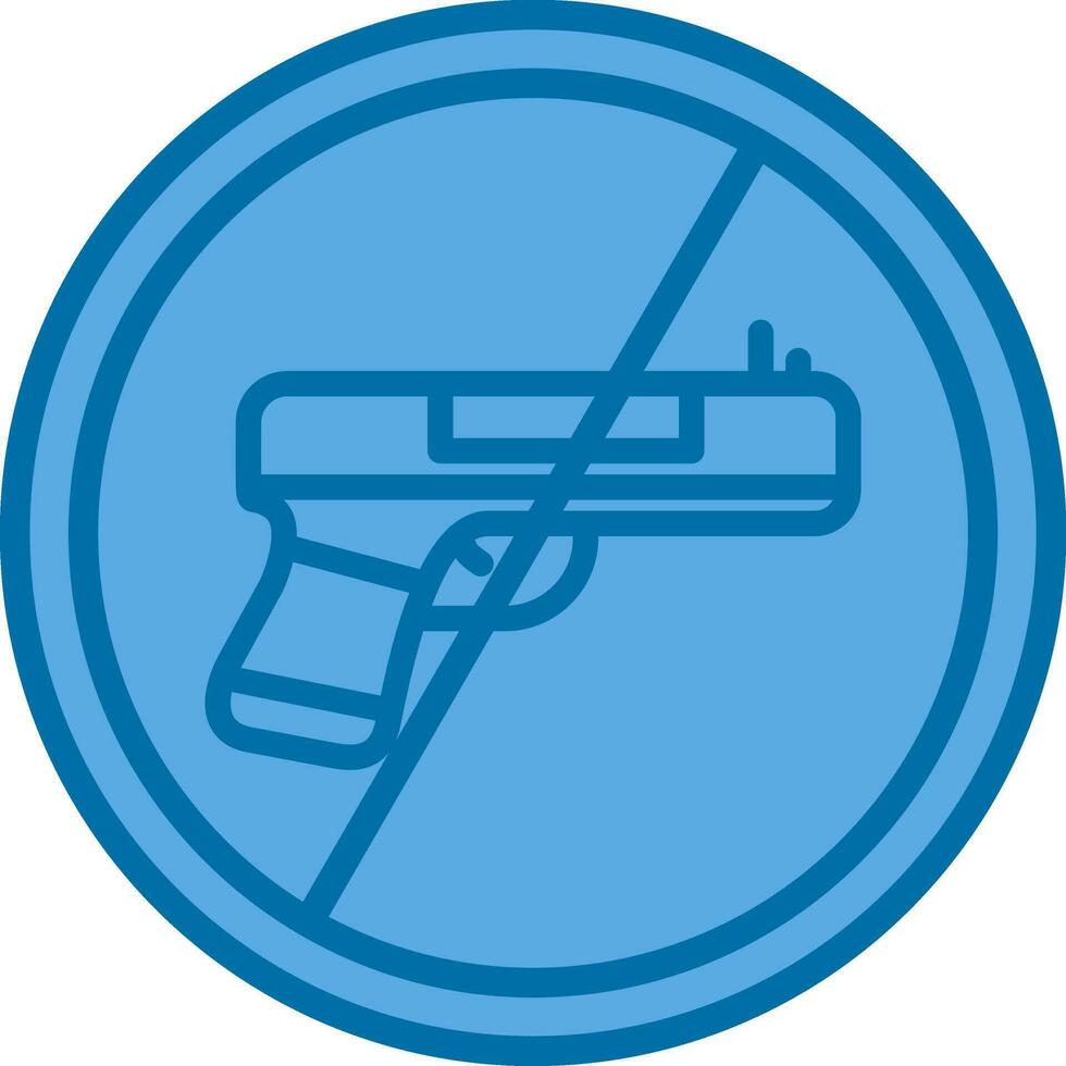 No Weapons Vector Icon Design