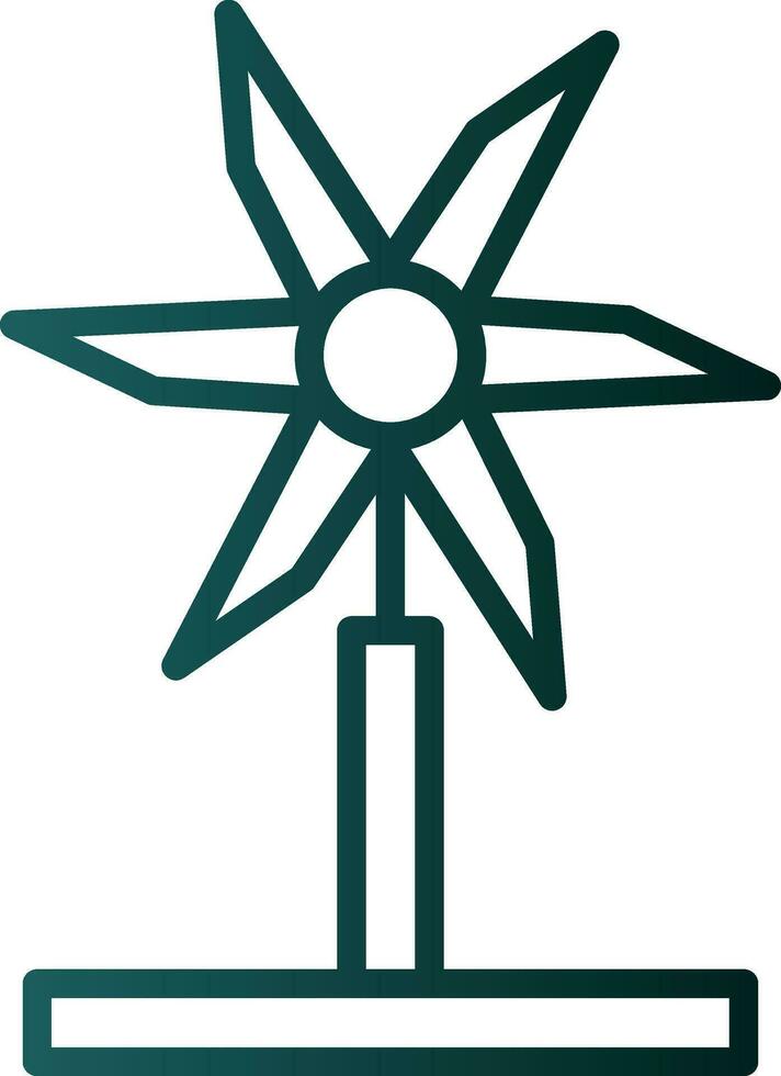Wind Turbine Vector Icon Design