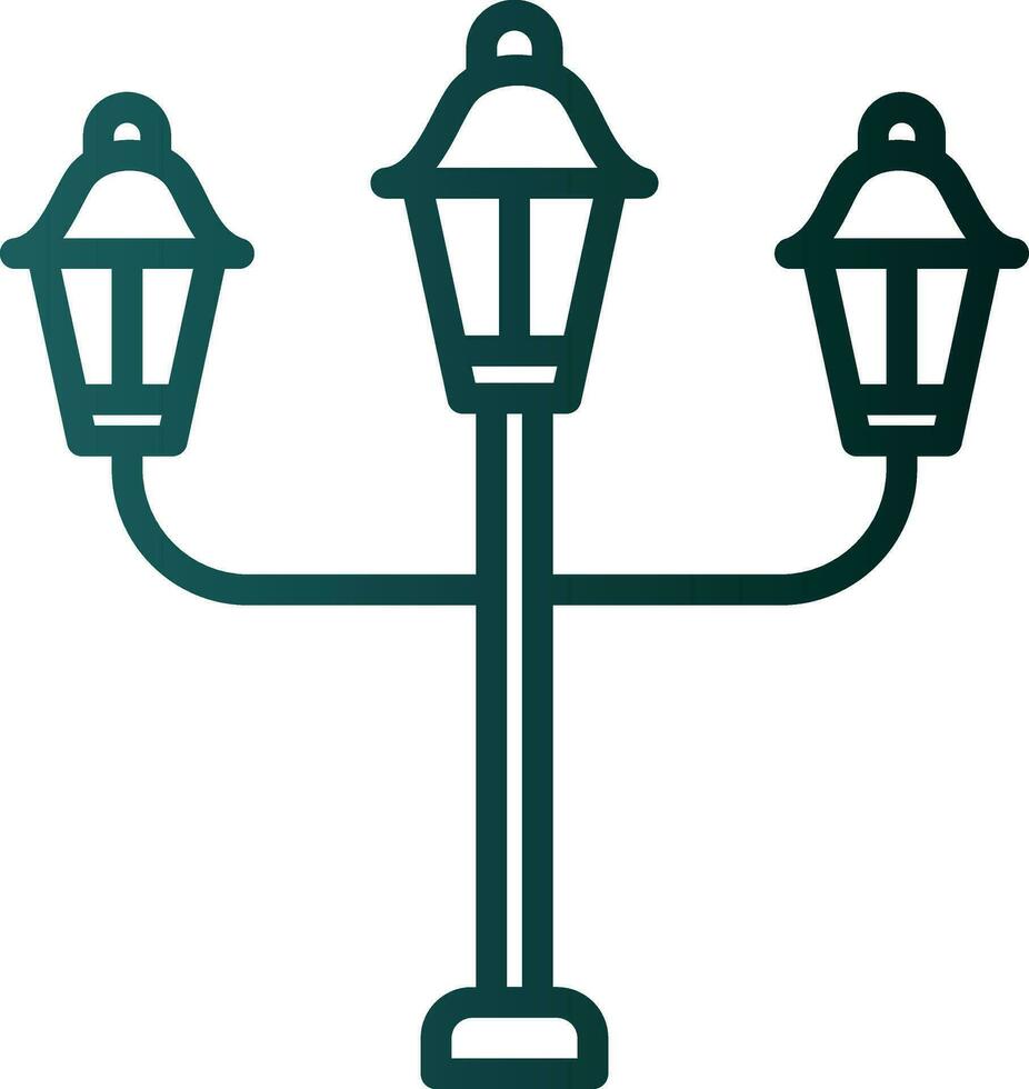 Streert Lamp Vector Icon Design