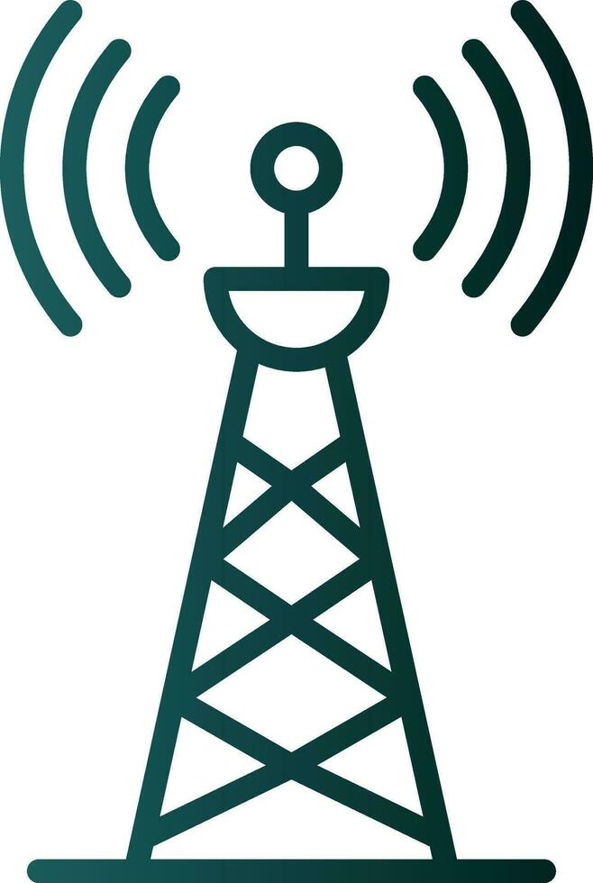 Radio tower Vector Icon Design