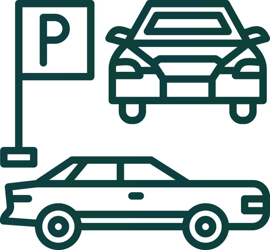 diseño de icono de vector de estacionamiento