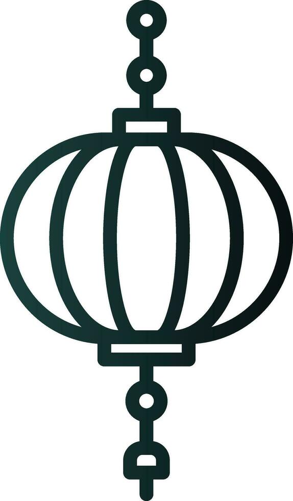 Paper lantern Vector Icon Design