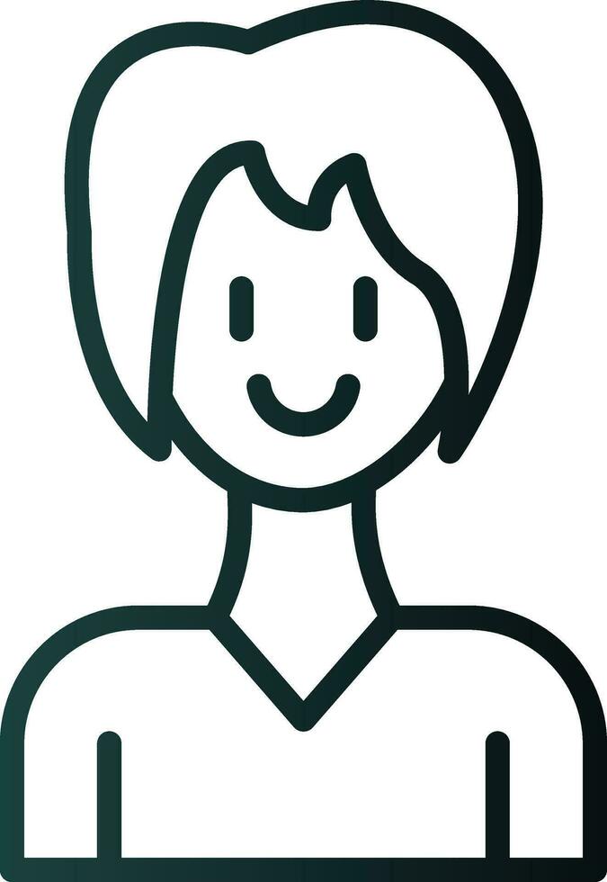 Girl Vector Icon Design