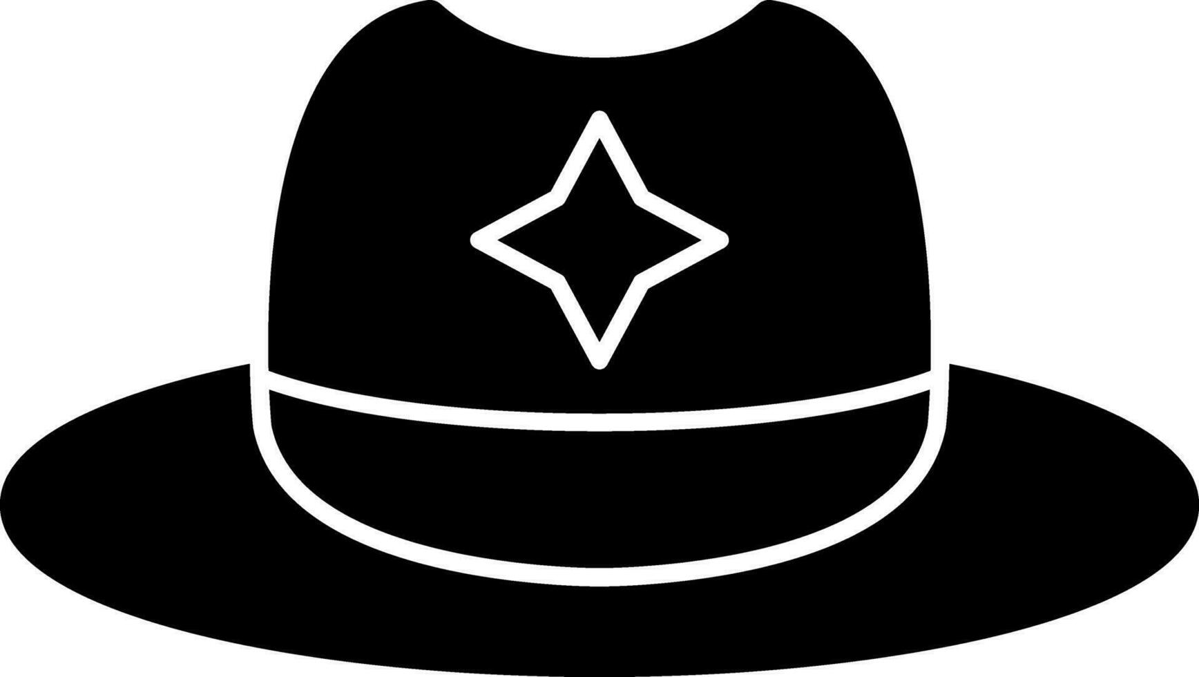 diseño de icono de vector de sombrero