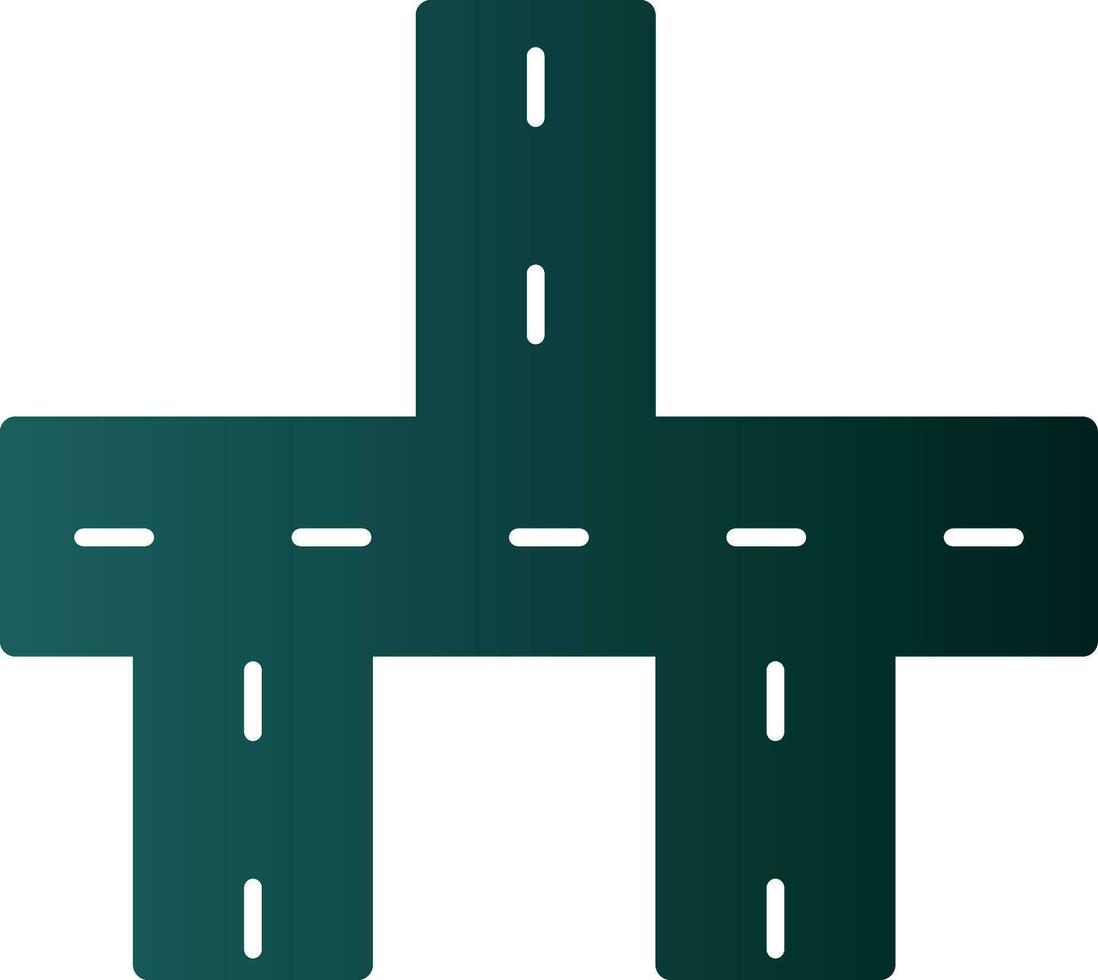 Crossroads Vector Icon Design