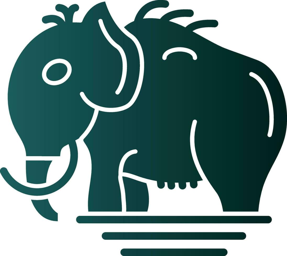 Mammoth Vector Icon Design