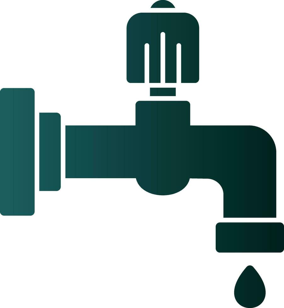 Water faucet Vector Icon Design